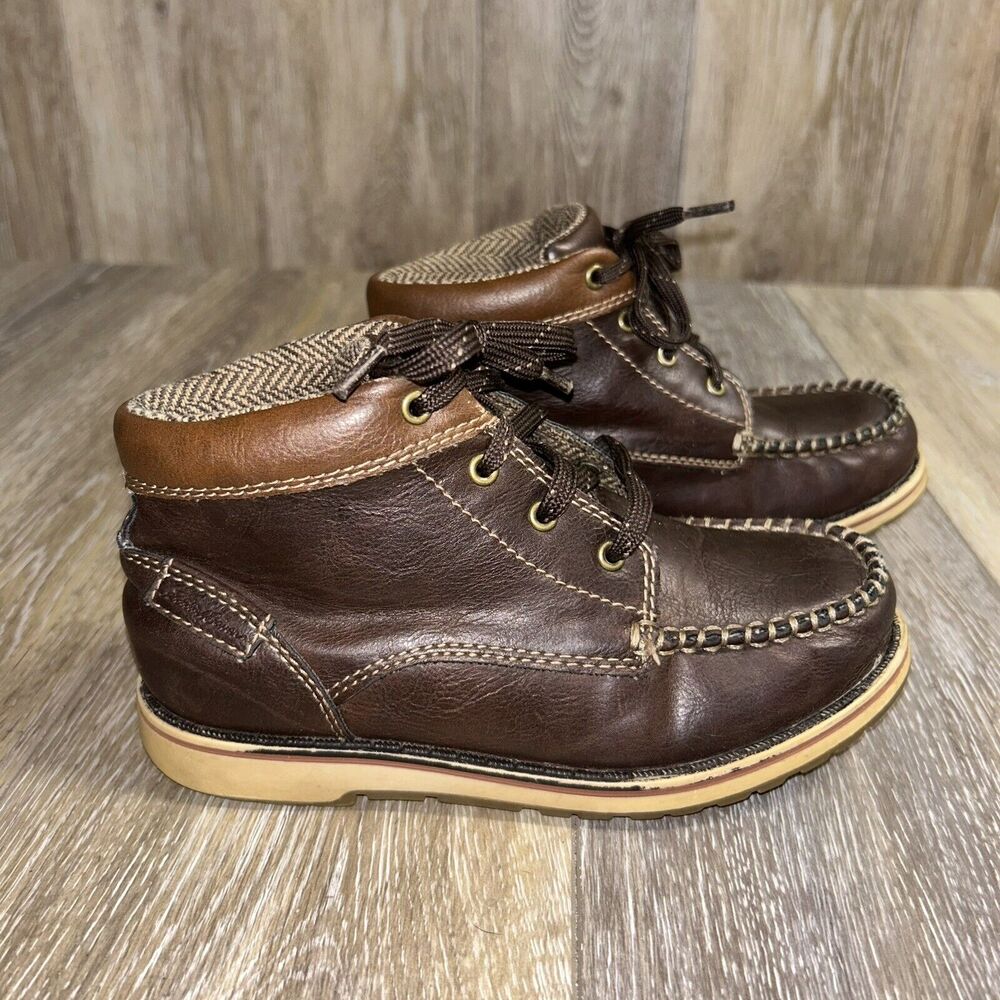 Eddie Bauer Chase Brown Ankle Boots Kids Youth US Size 13M - # 446618 Shoes